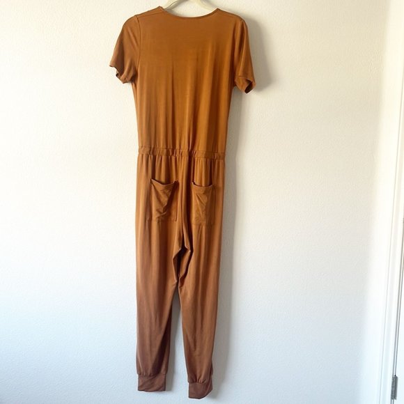 Heartloom Ulla Knit Brown Jumpsuit Size Small - Picture 5 of 13